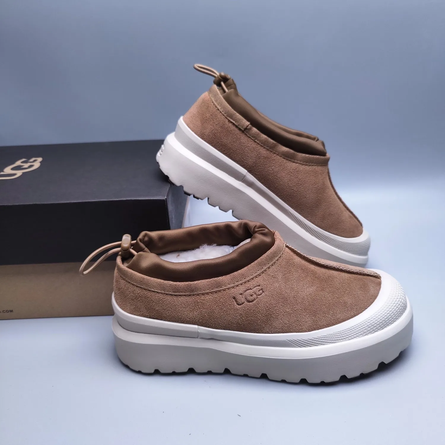 💰520 UGG sheepskin all-in-one snow boots 4096 slip-on casual trendy Wang Yibo men's and women's shoes Color: white red black blue yellow light gray dark gray green Matching sizes: 35-45